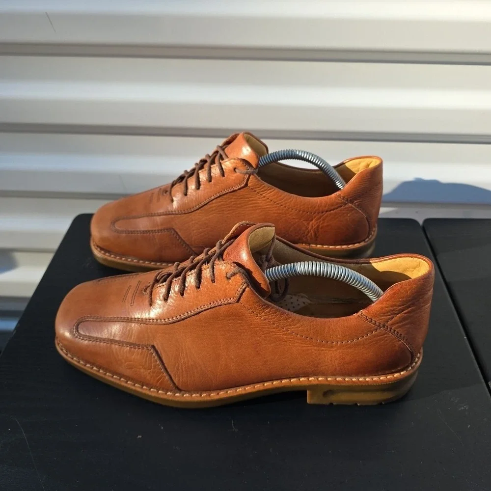 sandro moscoloni Soft Brown Leather Men's shoe Size 9‎ Fits Like 10